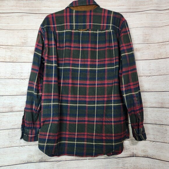 Orvis Perfect Flannel Shirt Long Sleeve Button Down Plaid Pockets Men's Medium - Picture 12 of 16
